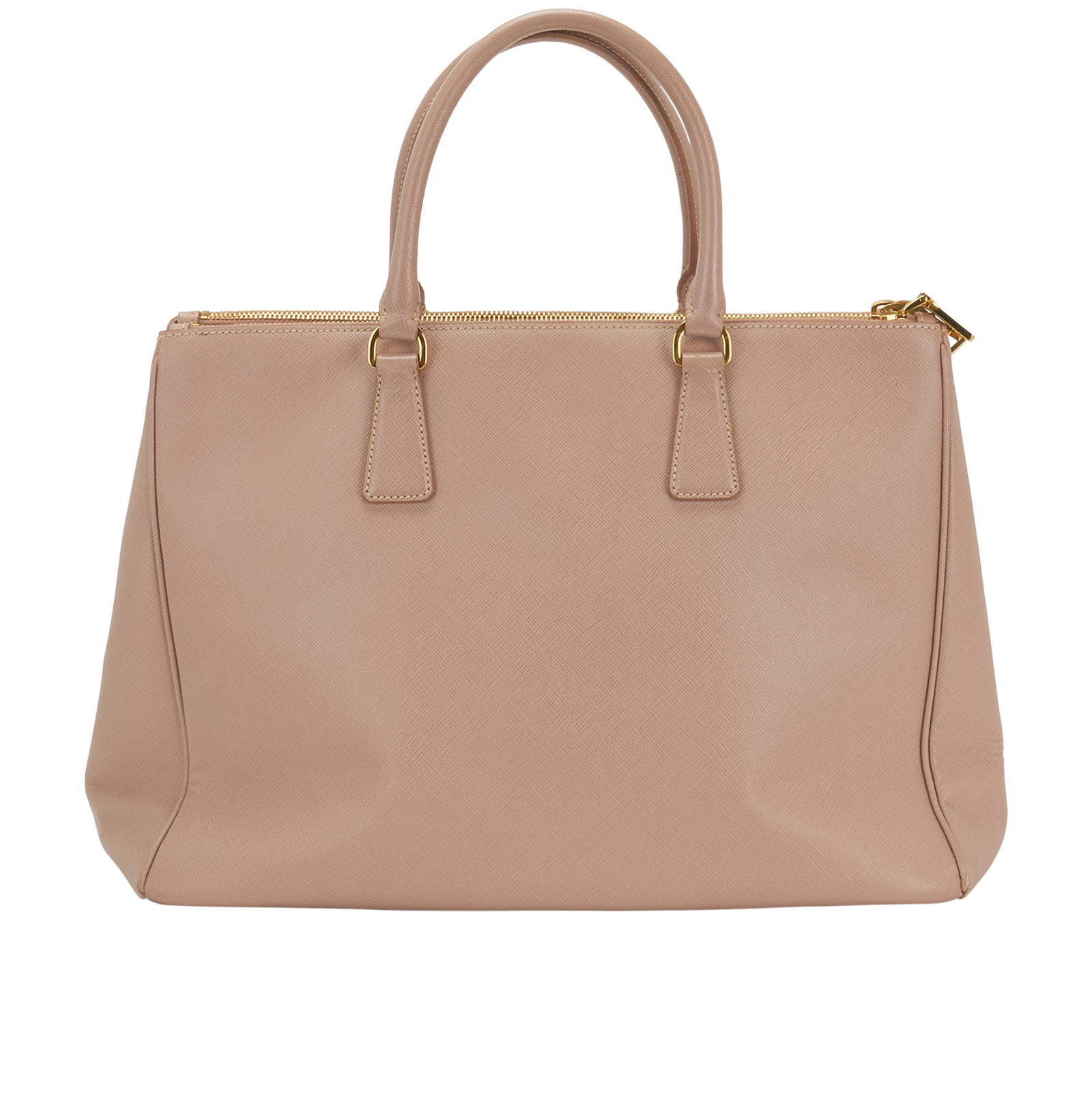 Large Double-Zip Galleria, &pound;550, Handbags, Pink, Leather, Back view